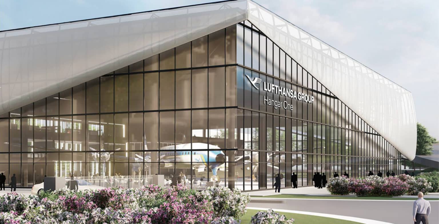 „Hangar One am Flughafen Frankfurt – exklusive Veranstaltungslocation der Lufthansa Group für Events und Fachvorträge“